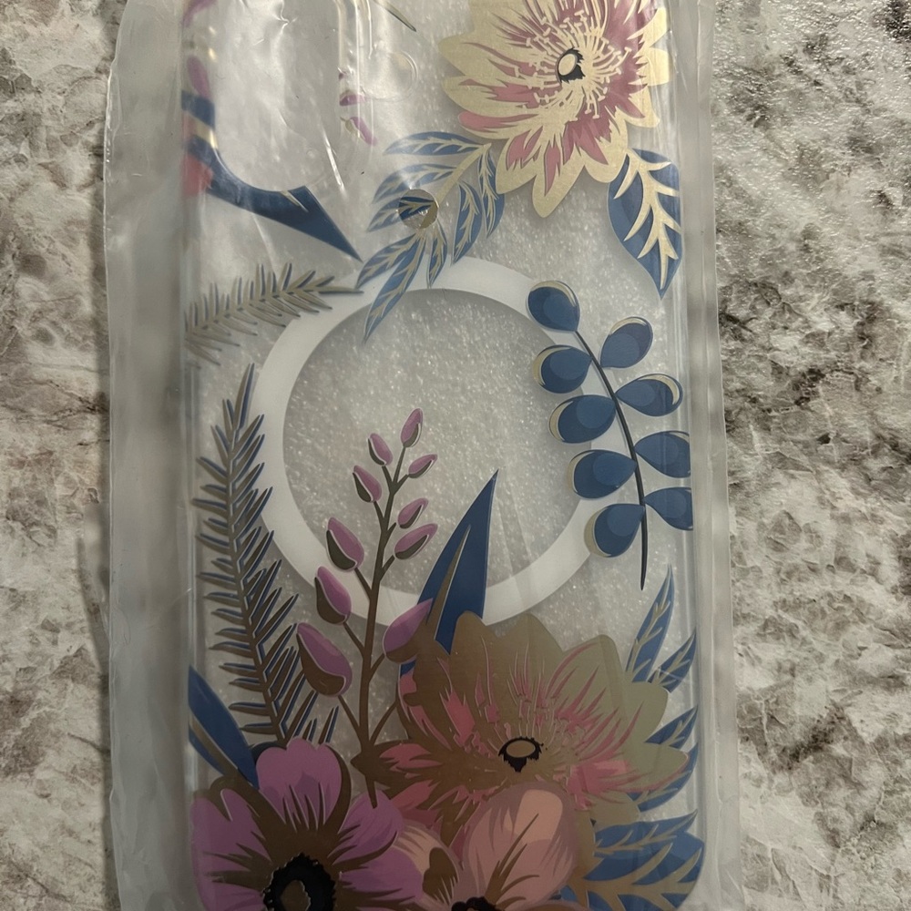 iPhone 16 Clear Floral Case - Picture 2 of 2